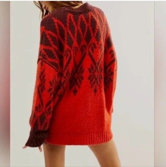 NWOT Free People Fireside Tunic Sweater Size Large - Picture 2 of 8